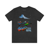 "Pokhara, Nepal" Printed Unisex Jersey Short Sleeve Tee