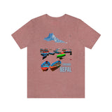 "Pokhara, Nepal" Printed Unisex Jersey Short Sleeve Tee