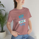 "Keep Calm & Go Fishing" Printed Unisex Jersey Short Sleeve Tee
