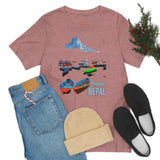 "Pokhara, Nepal" Printed Unisex Jersey Short Sleeve Tee