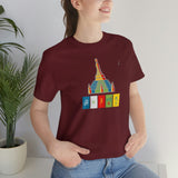"Lumbini, Om Mane Padme Hum" Printed Unisex Jersey Short Sleeve Tee