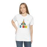 "Lumbini, Om Mane Padme Hum" Printed Unisex Jersey Short Sleeve Tee