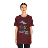 "Pokhara, Nepal" Printed Unisex Jersey Short Sleeve Tee