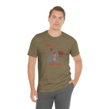 "Miles to go before I sleep - Female" Printed Unisex Jersey Short Sleeve Tee