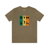 "GYM" Printed Unisex Jersey Short Sleeve Tee