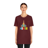"Lumbini, Om Mane Padme Hum" Printed Unisex Jersey Short Sleeve Tee