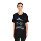 "Pokhara, Nepal" Printed Unisex Jersey Short Sleeve Tee