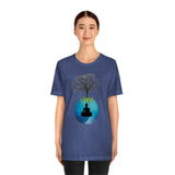 "Tree of Life, Buddha" Printed Unisex Jersey Short Sleeve Tee