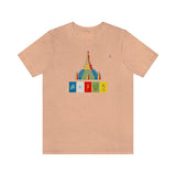 "Lumbini, Om Mane Padme Hum" Printed Unisex Jersey Short Sleeve Tee