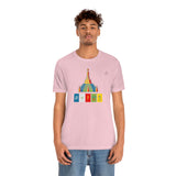 "Lumbini, Om Mane Padme Hum" Printed Unisex Jersey Short Sleeve Tee