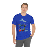 "Pokhara, Nepal" Printed Unisex Jersey Short Sleeve Tee