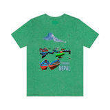 "Pokhara, Nepal" Printed Unisex Jersey Short Sleeve Tee