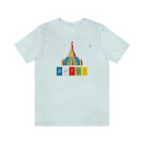 "Lumbini, Om Mane Padme Hum" Printed Unisex Jersey Short Sleeve Tee
