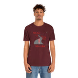 "Miles to go before I sleep - Female" Printed Unisex Jersey Short Sleeve Tee