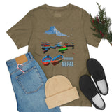 "Pokhara, Nepal" Printed Unisex Jersey Short Sleeve Tee