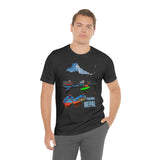 "Pokhara, Nepal" Printed Unisex Jersey Short Sleeve Tee