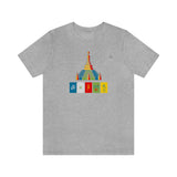 "Lumbini, Om Mane Padme Hum" Printed Unisex Jersey Short Sleeve Tee