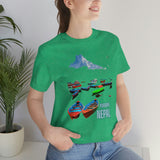 "Pokhara, Nepal" Printed Unisex Jersey Short Sleeve Tee