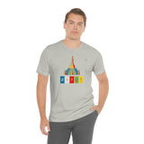 "Lumbini, Om Mane Padme Hum" Printed Unisex Jersey Short Sleeve Tee
