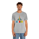 "Lumbini, Om Mane Padme Hum" Printed Unisex Jersey Short Sleeve Tee