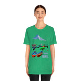 "Pokhara, Nepal" Printed Unisex Jersey Short Sleeve Tee
