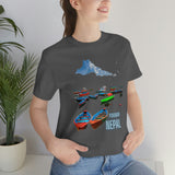 "Pokhara, Nepal" Printed Unisex Jersey Short Sleeve Tee