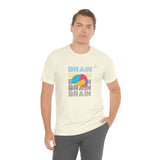 "Brain" Printed Unisex Jersey Short Sleeve Tee