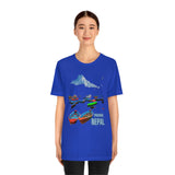 "Pokhara, Nepal" Printed Unisex Jersey Short Sleeve Tee