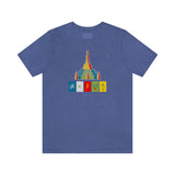 "Lumbini, Om Mane Padme Hum" Printed Unisex Jersey Short Sleeve Tee