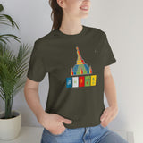 "Lumbini, Om Mane Padme Hum" Printed Unisex Jersey Short Sleeve Tee