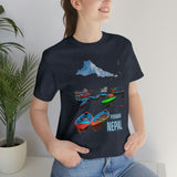 "Pokhara, Nepal" Printed Unisex Jersey Short Sleeve Tee