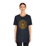 "Buddha Tree Of Life" Printed Unisex Jersey Short Sleeve Tee