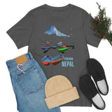 "Pokhara, Nepal" Printed Unisex Jersey Short Sleeve Tee