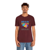"Brain" Printed Unisex Jersey Short Sleeve Tee