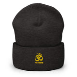 "OM NAMA SHIVAYA" Printed Cuffed Beanie