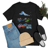 "Pokhara, Nepal" Printed Unisex Jersey Short Sleeve Tee