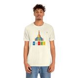 "Lumbini, Om Mane Padme Hum" Printed Unisex Jersey Short Sleeve Tee