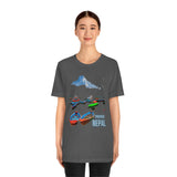 "Pokhara, Nepal" Printed Unisex Jersey Short Sleeve Tee