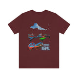 "Pokhara, Nepal" Printed Unisex Jersey Short Sleeve Tee