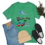 "Pokhara, Nepal" Printed Unisex Jersey Short Sleeve Tee