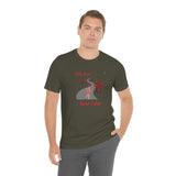 "Miles to go before I sleep - Female" Printed Unisex Jersey Short Sleeve Tee