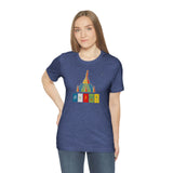 "Lumbini, Om Mane Padme Hum" Printed Unisex Jersey Short Sleeve Tee