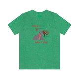 "Miles to go before I sleep - Female" Printed Unisex Jersey Short Sleeve Tee