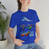 "Pokhara, Nepal" Printed Unisex Jersey Short Sleeve Tee