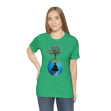 "Tree of Life, Buddha" Printed Unisex Jersey Short Sleeve Tee