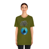 "Tree of Life, Buddha" Printed Unisex Jersey Short Sleeve Tee