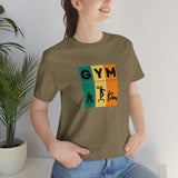 "GYM" Printed Unisex Jersey Short Sleeve Tee