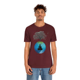 "Tree of Life, Buddha" Printed Unisex Jersey Short Sleeve Tee