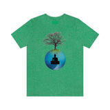 "Tree of Life, Buddha" Printed Unisex Jersey Short Sleeve Tee