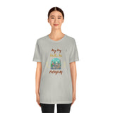 "My Dog Walks Me Everyday" Printed Unisex Jersey Short Sleeve Tee